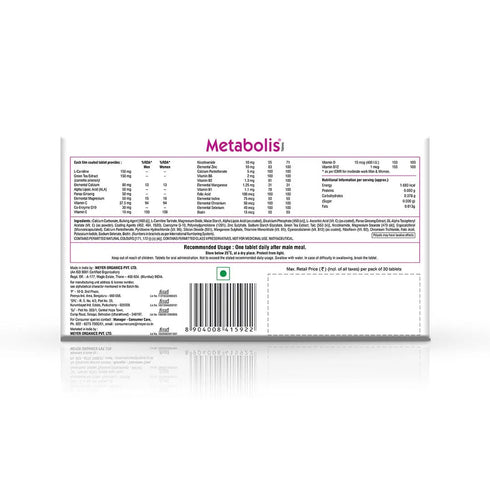 Vitabiotics Metabolis Tablets